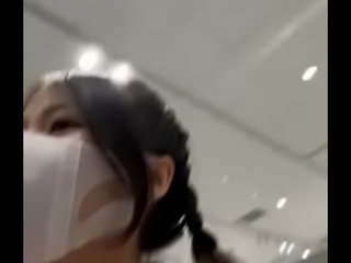 Asian girl masterbate in public pt1