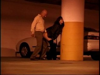 Asian girl fucked in a garage