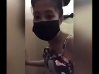 Amateur Asian Couple Fuck in Public Restroom